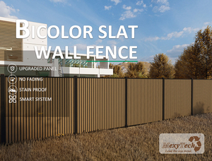 High-quality Villa Cloture Garden <strong>Panels</strong> Vertical Slat Co-extrusiom <strong>Fence</strong> Covering <strong>Ideas</strong> - Product Image 5
