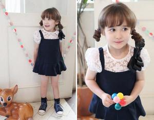 Ropa Infantil al por Mayor, Vestido de Verano de Manga Corta con Parches y Lazo para Niñas, de Fabricante Chino - Product Image 3