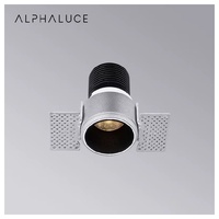 Downlight encastré LED 24V blanc Dali DT8 CCT réglable, pour Australie, découpe de plafond 90 mm, trou de 20 cm, 120 sorties, 70 mm
