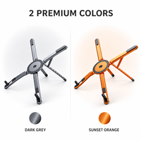 Support d'ordinateur portable en aluminium rotatif à 360° avec logo personnalisé, pliable, réglable, portable, support pour tablette et téléphone pour PC, iPad, bureau