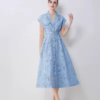 Robe en polyester à taille haute et coupe ajustée avec manches courtes, motif uni, pour femme de bureau, disponible en bleu, jaune, blanc, tailles M