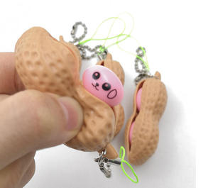 Creative Antistress Popper Toy Plastic <b>Fidget</b> Squishy Decompression Edamame <b>Keychain</b> Squeezing Peanuts Toys - Product Image 5