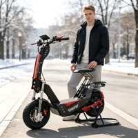 Scooter électrique tout-terrain F8 en alliage d'aluminium pliable longue portée 15000W 72V60Ah 120km/h, cadre durable, grandes roues, tout-terrain, adulte