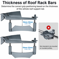 Support de fixation réglable pour barre de toit tout-terrain, compatible avec le support fixe Starlink Mini résistant aux intempéries