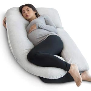 Almohada para dormir de lado Maternal en forma de U, para mujeres embarazadas, con cremallera, cubierta extraíble - Product Image 1
