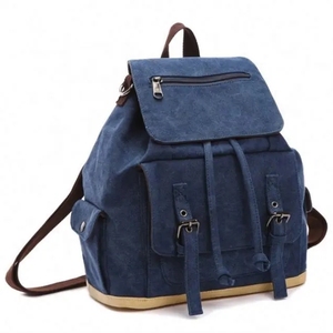 Zaino da donna in tela Vintage all'ingrosso alla moda per scuola impermeabile e zaino da viaggio all'aperto con servizio personalizzato - Product Image 2