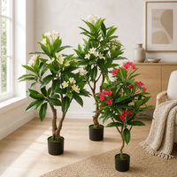 JWS4247 Nouvelle Conception de Fleurs Artificielles de Plumeria Rubra pour la Décoration de la Maison, du Jardin et des Centres Commerciaux