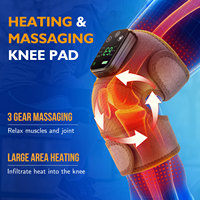 Portable chauffé Vibration coude épaule articulation soulagement de la douleur masseur sans fil électrique genou masseur ceinture pour un usage domestique