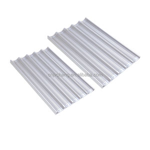 Offre Spéciale Français Pain Baguette Plateau <span class=keywords><strong>De</strong></span> Cuisson 5 Flûtes 26 ''X 18'' X 1.2 ''En Alliage D'aluminium Baguette Plat <span class=keywords><strong>De</strong></span> Cuisson pour Restaurant - Product Image 5