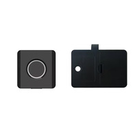 Serrure de tiroir intelligente à empreinte digitale en ABS, modèle K16, pour meubles de bureau, armoire à chaussures simple ou double porte, table de chevet