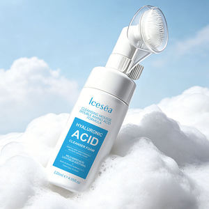 Espuma Limpiadora Facial 2 en 1 con Ácido Hialurónico y Aminoácidos, Marca Privada OEM, con Cepillo Integrado, 120 ml - Product Image 2
