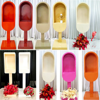 Support de décoration moderne en métal pour cabine téléphonique, pour livre d'or audio-vidéo, idéal pour mariages et événements