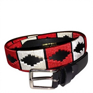 Ceinture pour homme en cuir de vachette de style vintage BS INTERNATIONAL, robuste, avec boucle en acier rectangulaire, écologique, imperméable - Product Image 2