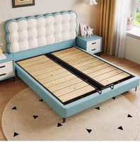 2026 Neuestes Design Luxuriöses Verstellbares Smart-Bett für Kinder Jungen Prinzinnen Mädchen Weiches Leder Einzelbett Doppelbett