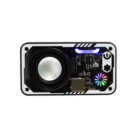 Nuevo Altavoz Inalámbrico Portátil V1 Mini 2026, Altavoz de Bajos Metálico con Luces LED Intermitentes para Exteriores, Logotipo Personalizado