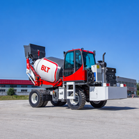 Mini bétonnière autochargeante BLT, machine portable, bétonnière sur camion 4x4 pour la construction et la route