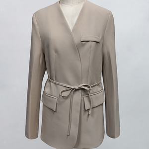 Robe Femme Personnalisée OEM/ODM de Haute Qualité, Nouvelle Collection 2025, Couleur Unie, Lacets, Style Décontracté Chic pour le Quotidien - Product Image 4