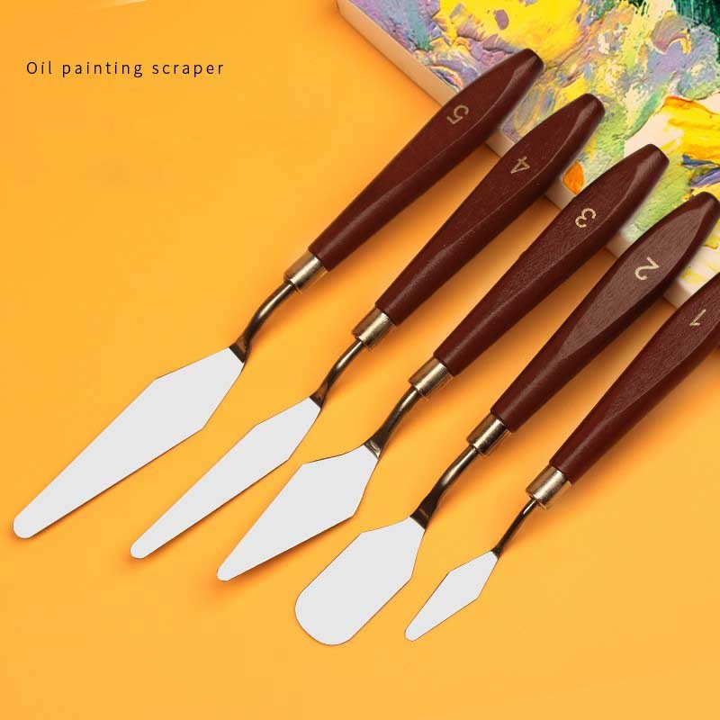 5 Piece Stainless Steel Palette Knife