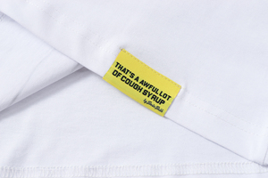 Camisetas góticas holgadas y transpirables de algodón de manga corta para hombre, estilo streetwear personalizado, con estampado 'That's a Awful Lot of Cough Syrup', para verano. - Product Image 6