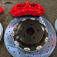 Upgrade sistem rem otomatis GT6 Caliper 6 Pot 355mm-405mm Brake Disc menyesuaikan logo Caliper Kit untuk mercedes-benz ML350 BMW E38