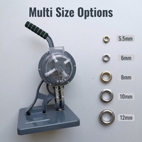 Machine à œillets semi-automatique pour fixation de 5,5 mm sur toile