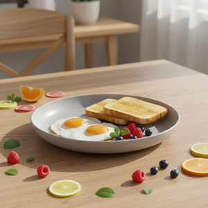 Juego de 7 utensilios de camping ecológicos de acero inoxidable, vajilla de silicona, taza, tazón, plato de paja de trigo, plegable, portátil, para viaje 1 - Product Image 4