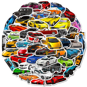 50 pz Supercar auto da corsa adesivi Graffiti per moto moto decorazioni auto impermeabili modificate <span class=keywords><strong>JDM</strong></span> Sticker - Product Image 2