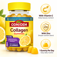 Gummies de Collagène Vitamine C Zinc Saveur Citron Complément Alimentaire Nutrition Quotidienne Adulte OEM ODM Fournisseur en Gros Marque Privée