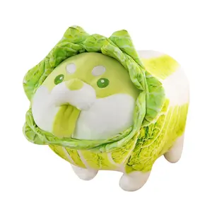 Factory Wholesale Cute Vegetables Fruits Elves Kawaii Soft Dog Animal Doll Plush Toys