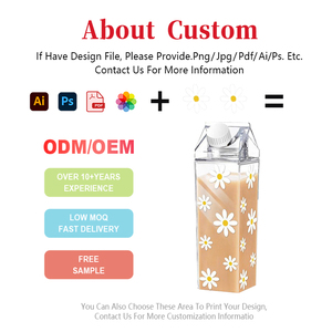 Bouteille d'eau en carton de lait en plastique PC vierge avec logo personnalisé avec gobelets de voyage et de jus d'<span class=keywords><strong>escalade</strong></span> en plein air - Product Image 2