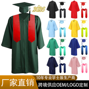 Túnica de Graduación Tejida Jing Zherui para Adultos, Tejido Liso, Uniforme Escolar Unisex para Ceremonia, Venta al Por Mayor - Product Image 5