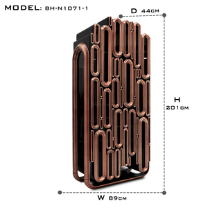 Mueble <span class=keywords><strong>Bar</strong></span> Rectangular de Edición Limitada con Acabado Negro y Dorado, Detalles Metálicos, Elegancia Artesanal, Mueble para Sala de Estar - Product Image 5