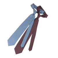 Cravate en Soie de Qualité Supérieure pour Homme, Motif Géométrique Moderne, Faite à la Main, Collection Usine
