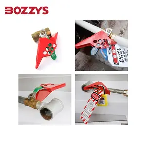 BOZZYS Loto Red Steel Safety Wedge Style Ball Valve Lockout For DN50-DN200 Valve