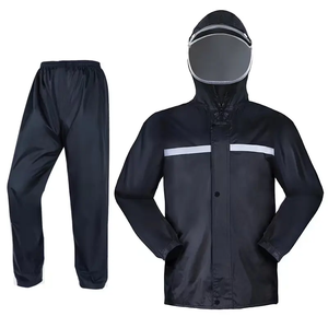 Traje Impermeable de Punto de Poliéster de Alta Calidad, Chaquetas de Seguridad Reflectantes para Trabajo, Impermeables para Pescadores - Product Image 2