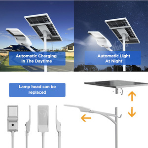 Lampadaire Solaire <span class=keywords><strong>LED</strong></span> 60W IP65 avec Poteau, Garantie Intégrale de 3 Ans - Product Image 4