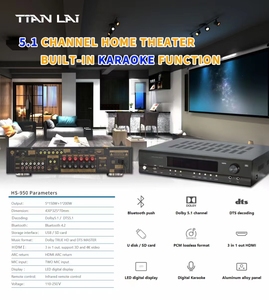 Amplificador Profesional para Cine en Casa con Bluetooth, USB, SD, <span class=keywords><strong>MP3</strong></span>, Receptor de Audio Digital Multicanal para Centro de Sonido Envolvente - Product Image 6