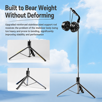 Trépied portable pour selfie de 1,8 m avec support pour téléphone, trépied extensible léger pour smartphone pour vlogging