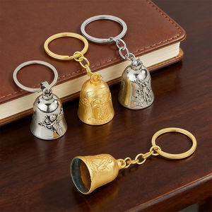 Pendentif cloche Gremlin en métal vieilli personnalisé, porte-clés 3D en forme de crâne, cloche de protection pour moto, accessoire pour moto lourde - Product Image 4