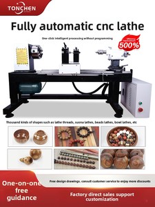 Tongchen Petite machine miniature multifonctionnelle entièrement automatique CNC pour le travail du <span class=keywords><strong>bois</strong></span>, la fabrication de perles de chapelet et la transformation de gourdes - Product Image 3