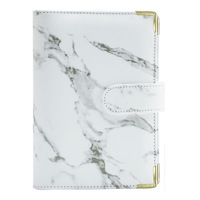 Nouveau carnet de budget de luxe A6 rechargeable 2026 en similicuir à 6 anneaux, avec feuilles mobiles et fermeture magnétique