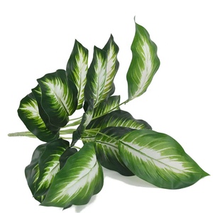 Pianta Artificiale in PVC con 18 Foglie, Bonsai Finto Monstera per Decorazione, <span class=keywords><strong>Vendita</strong></span> Diretta - Product Image 6