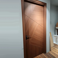 Portes intérieures de maisons de conception classique moderne, isolation intérieure, résistantes à l'usure, porte en bois massif pour l'intérieur