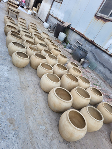 Antieke Handgemaakte Chinese Rustieke <span class=keywords><strong>Vintage</strong></span> Retro Decoratie Potten Accessoires Oude Grote Klei Keramische Crèmepotten - Product Image 5