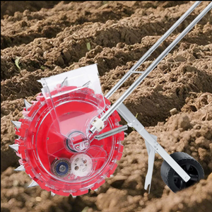 Semoir à maïs manuel à pousser avec profondeur et espacement réglables pour maïs et arachides - Product Image 5