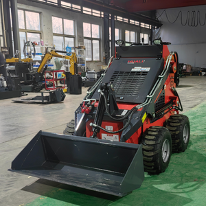 Pengiriman gratis Euro 5 Minicargador Mini diesel Track Loader Skid Steer dengan pemotong rumput - Product Image 4