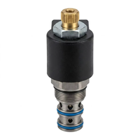 Vanne à cartouche hydraulique à soufflet 2W2P normalement ouverte, actionnée par solénoïde, faible fuite, pour usage industriel, modèle Source Factory ISV10-23