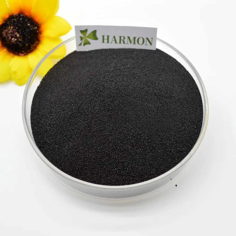 Chất lượng cao giá cả cạnh tranh sáng bóng hạt siêu humate Humic kali 100% nước hòa tan đất điều hòa phân bón