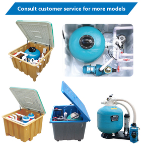 Bể bơi 2023 6 chiều bằng thép không gỉ Hệ thống lọc cát nhựa ly tâm tự động rửa ngược Van vòi phun - Product Image 2