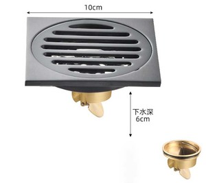 Nuovo Design in acciaio inox pistola 304 grigio ottone <span class=keywords><strong>bagno</strong></span> <span class=keywords><strong>lavandino</strong></span> <span class=keywords><strong>scarico</strong></span> a pavimento lavatrice acqua griglia di <span class=keywords><strong>scarico</strong></span> - Product Image 4